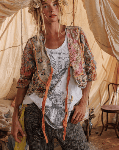 Kalamkari Andhra Jacket 1382 BY MAGNOLIA PEARL