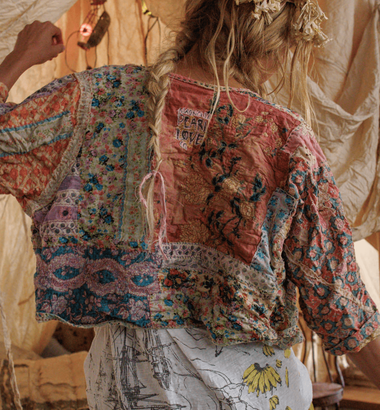Kalamkari Andhra Jacket 1382 BY MAGNOLIA PEARL