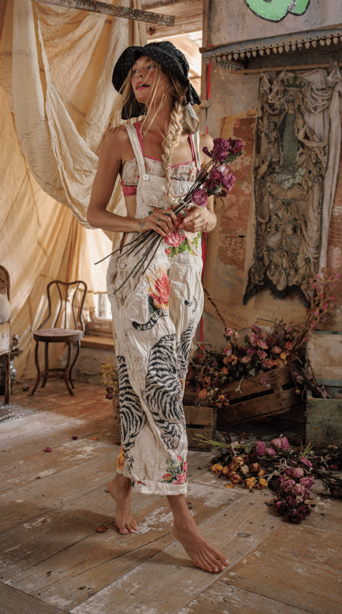 Birch Floral Love Overalls 176