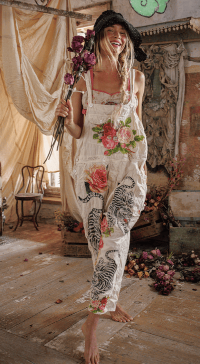 Birch Floral Love Overalls 176