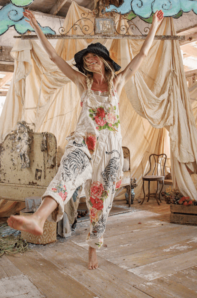 Birch Floral Love Overalls 176