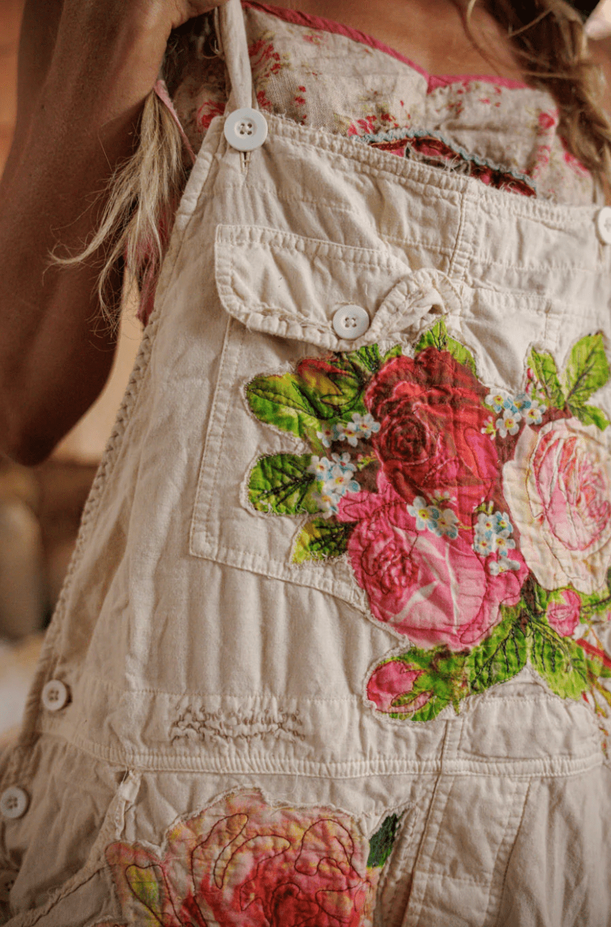 Birch Floral Love Overalls 176