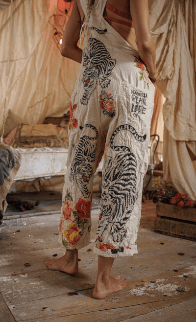 Birch Floral Love Overalls 176