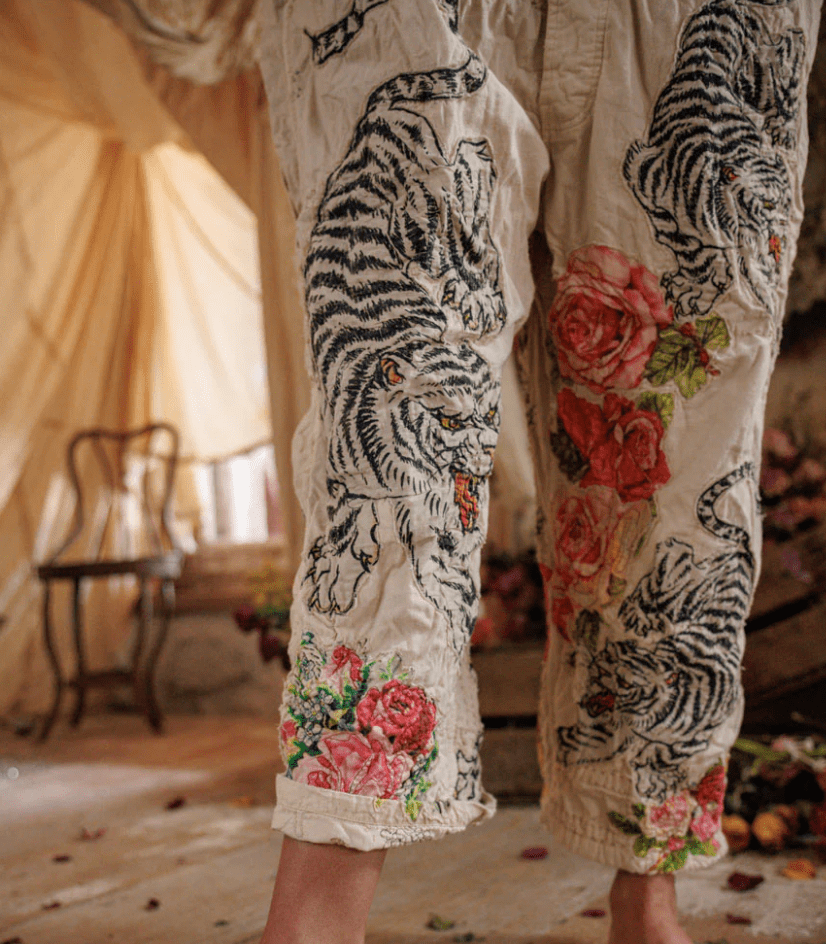 Birch Floral Love Overalls 176