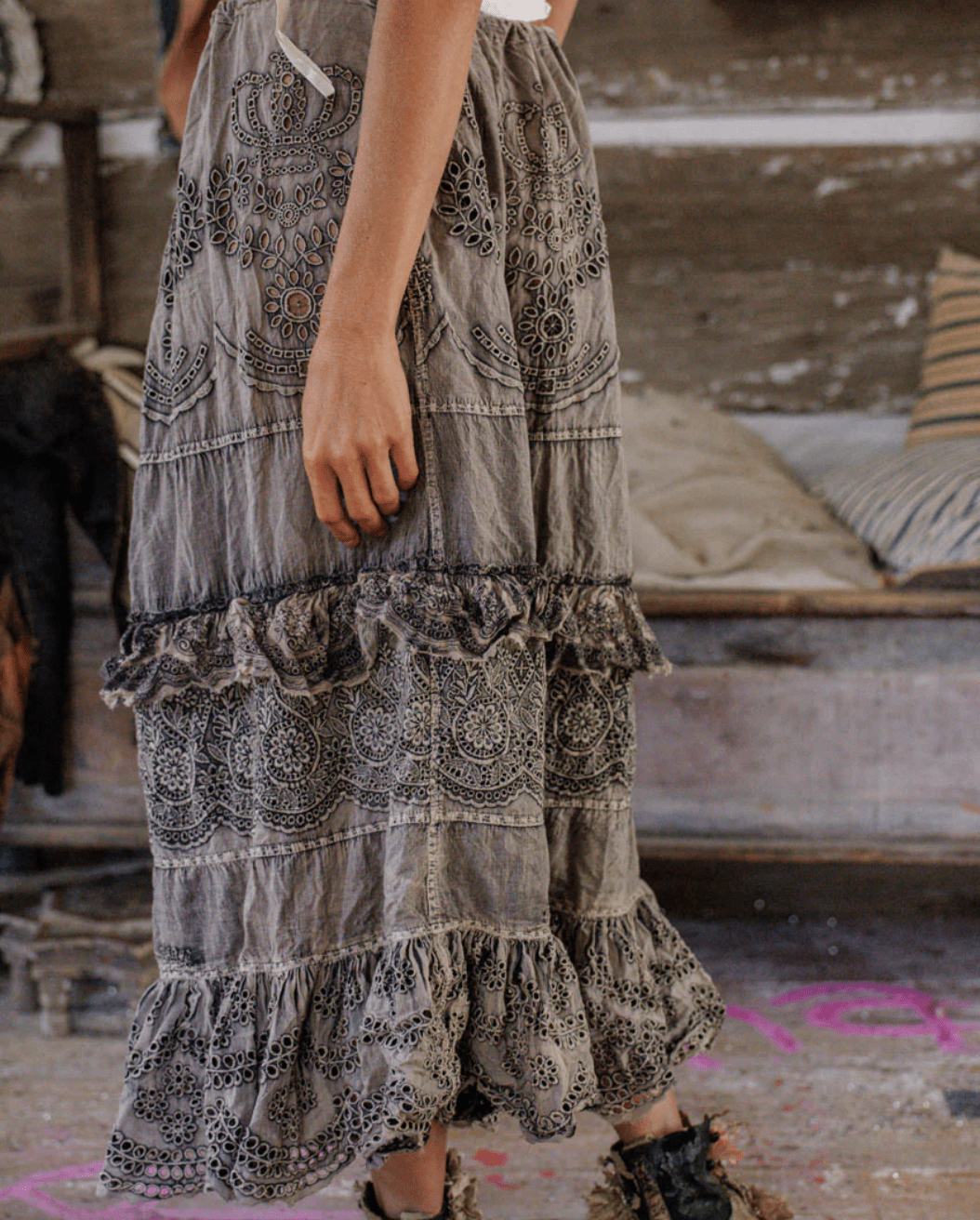Eyelet Pissarro Skirt 244 BY MAGNOLIA PEARL