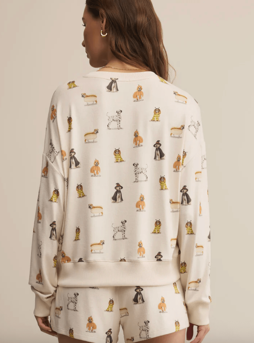 Elle Pup Long Sleeve Top BY Z SUPPLY