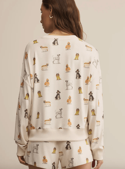 Elle Pup Long Sleeve Top BY Z SUPPLY
