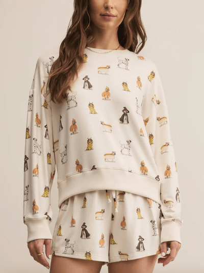 Elle Pup Long Sleeve Top BY Z SUPPLY
