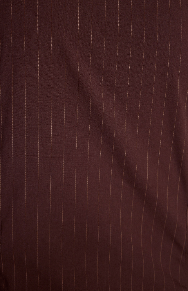 Riley Shirt Brown Pinstripe BY SUNDAY RITUAL