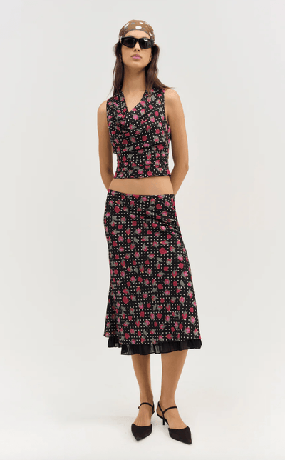 Betty Bud Midi Skirt BY FOR LOVE AND LEMONS