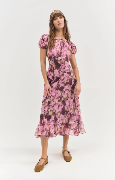 Adeline Floral Midi Dress by FOR LOVE AND LEMONS