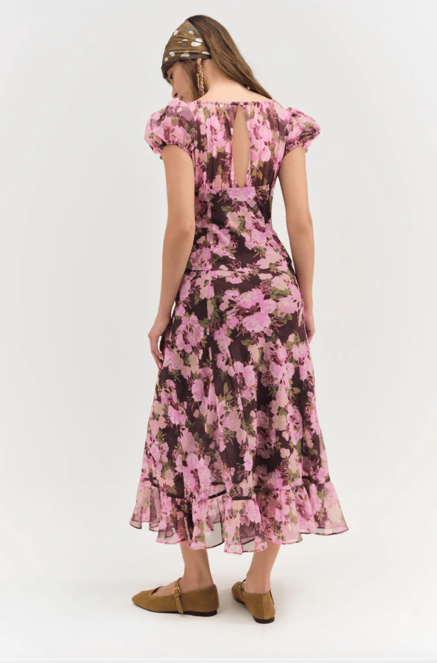 Adeline Floral Midi Dress by FOR LOVE AND LEMONS