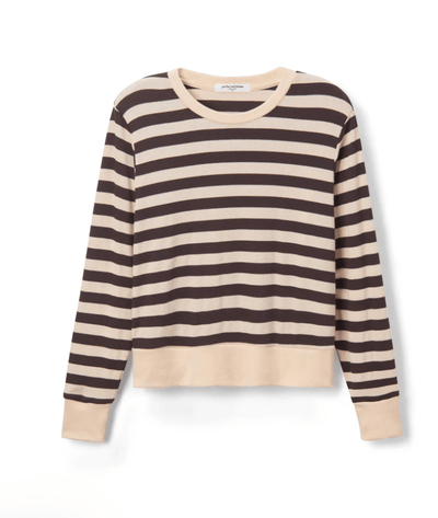 Stef Luxe Rib Pullover Sweatshirt by Perfect White Tee