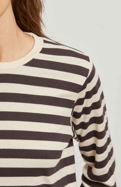 Stef Luxe Rib Pullover Sweatshirt by Perfect White Tee