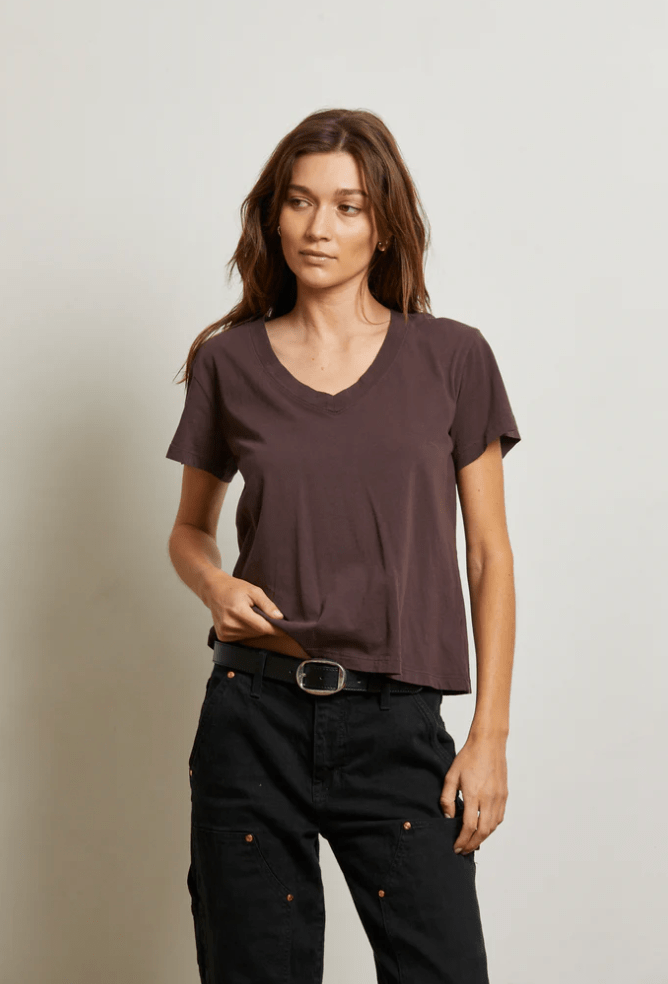 Hendrix Basic V Neck Tee by Perfect White Tee