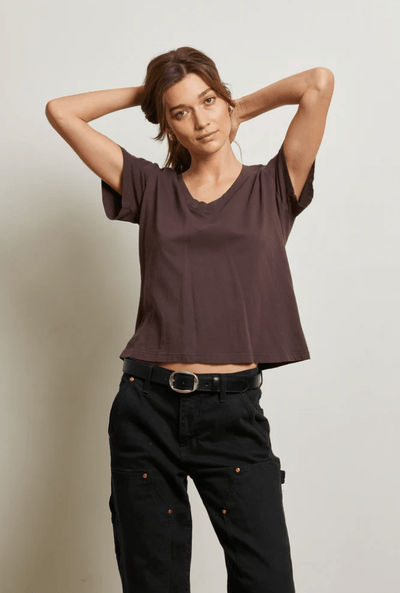 Hendrix Basic V Neck Tee by Perfect White Tee