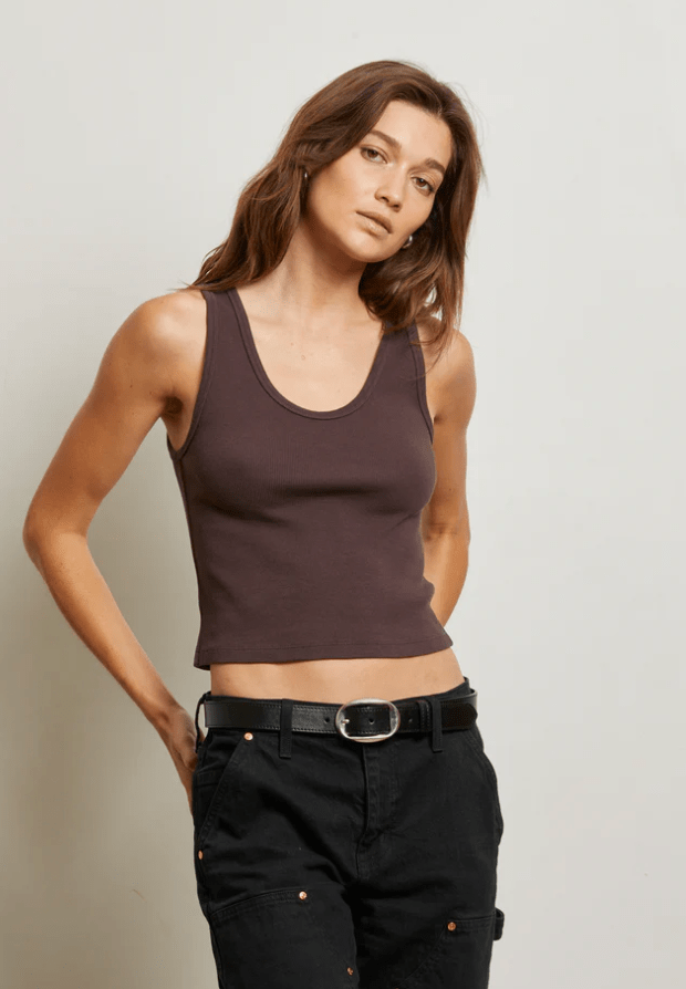 Blondie Ribbed Tank by Perfect White Tee