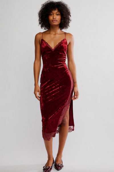 RAISE A TOAST MIDI SLIP BY FREE PEOPLE