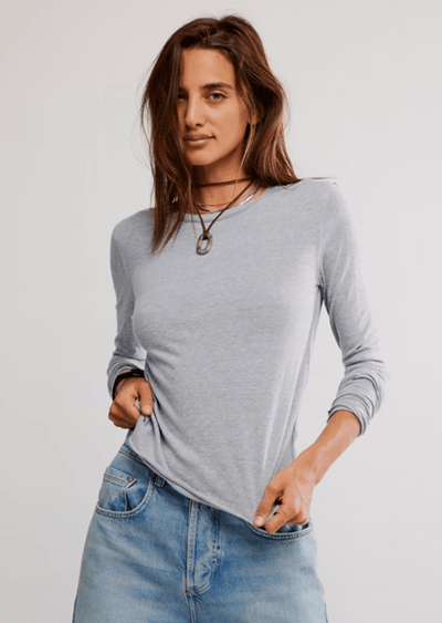 NOVA TEE  LONG SLEEVE BY FREE PEOPLE