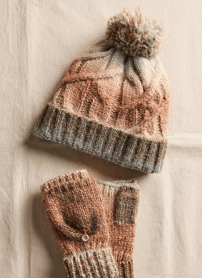 RAINBOW RUN HAT & GLOVES BY FREE PEOPLE