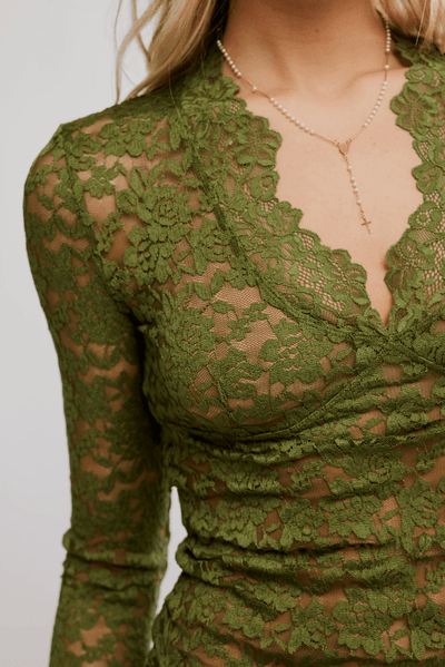 ALL DAY LACE LONG SLEEVE by FREE PEOPLE