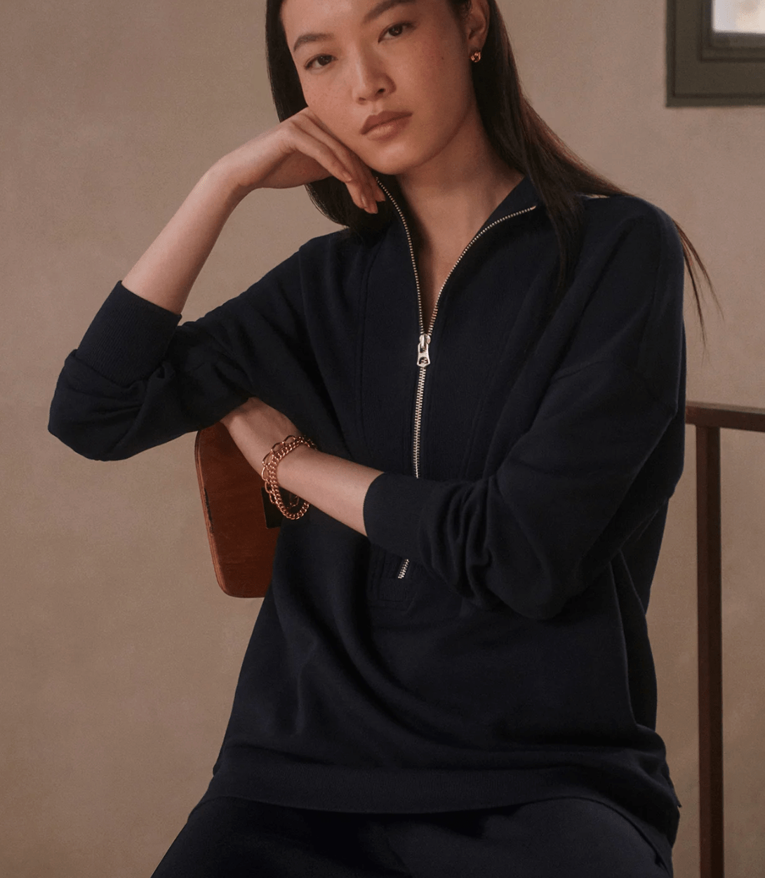 Masie Longline Sweatshirt BY VARLEY