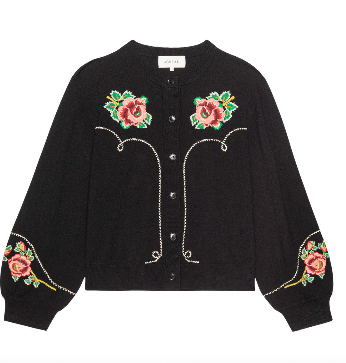 The Heirloom Rose Western Cardigan BY THE GREAT