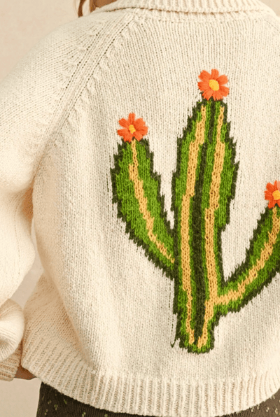 The Cactus Button Front Sweater Cardigan BY 75