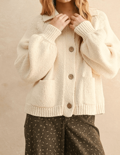 The Cactus Button Front Sweater Cardigan BY 75
