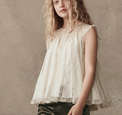 The Keepsake Lace Shell Top BY THE GREAT