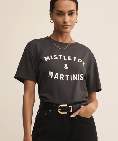 Mistletoe Boyfriend Tee BY Z SUPPLY