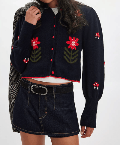 Nonna Knit Cardi BY FREE PEOPLE