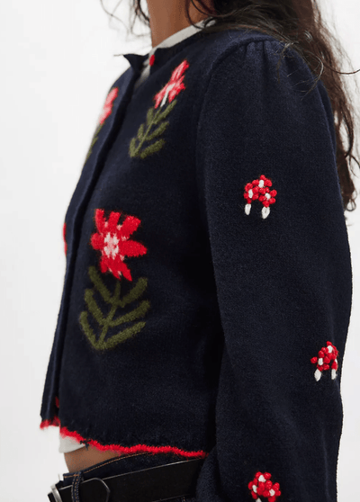 Nonna Knit Cardi BY FREE PEOPLE