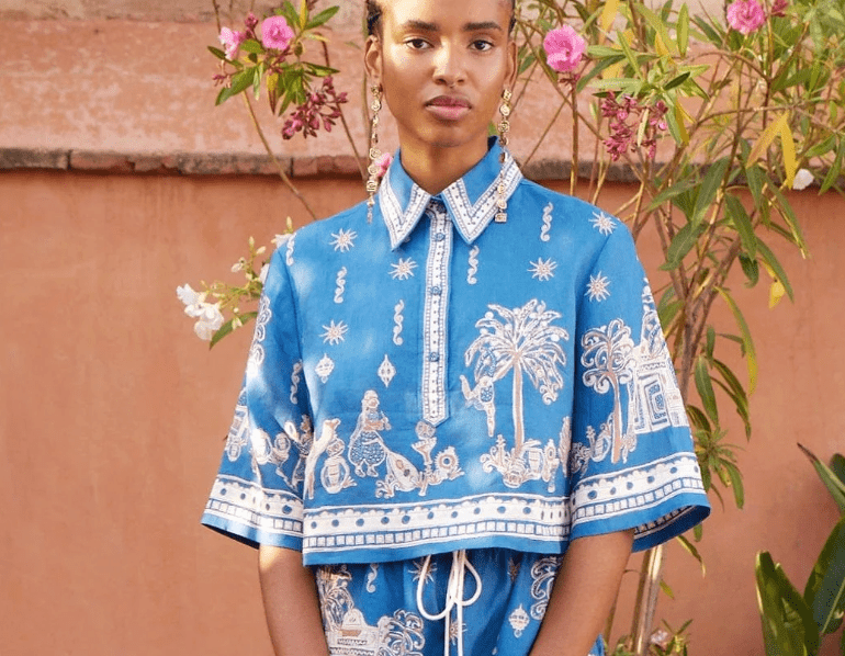 Acacia Cropped Shirt BY ALEMAIS