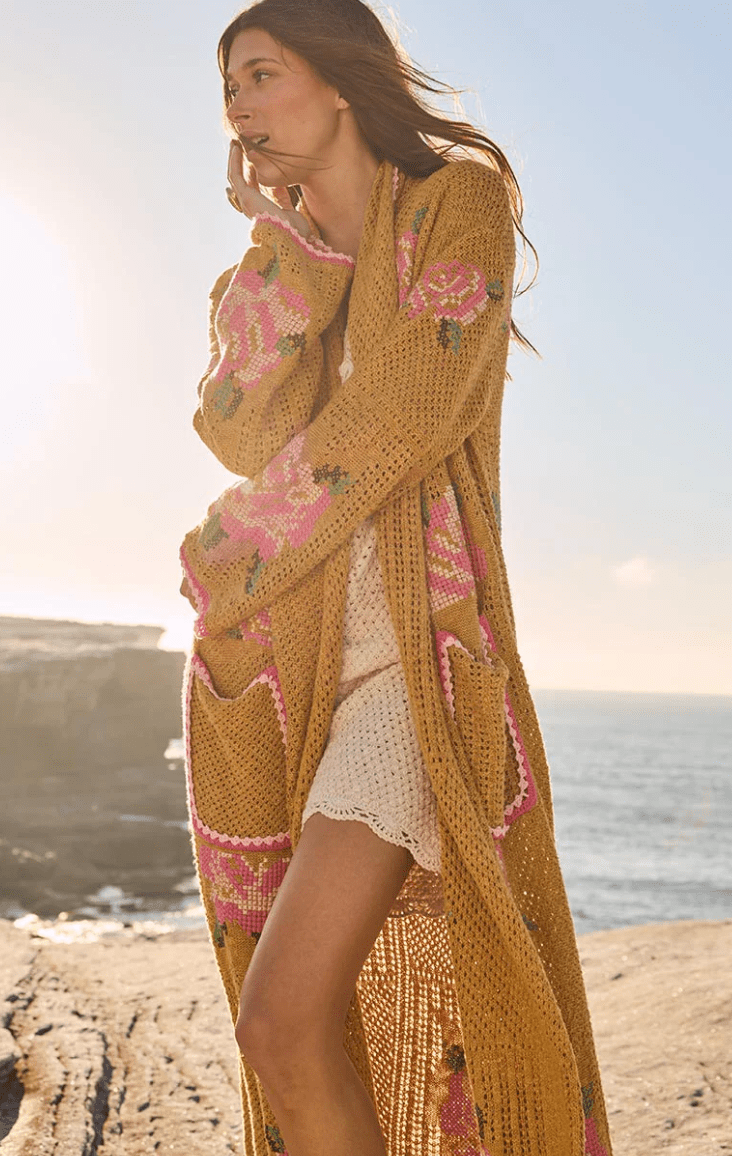 Coastal Granny Maxi Cardigan by Spell – 75° & Fuzzy