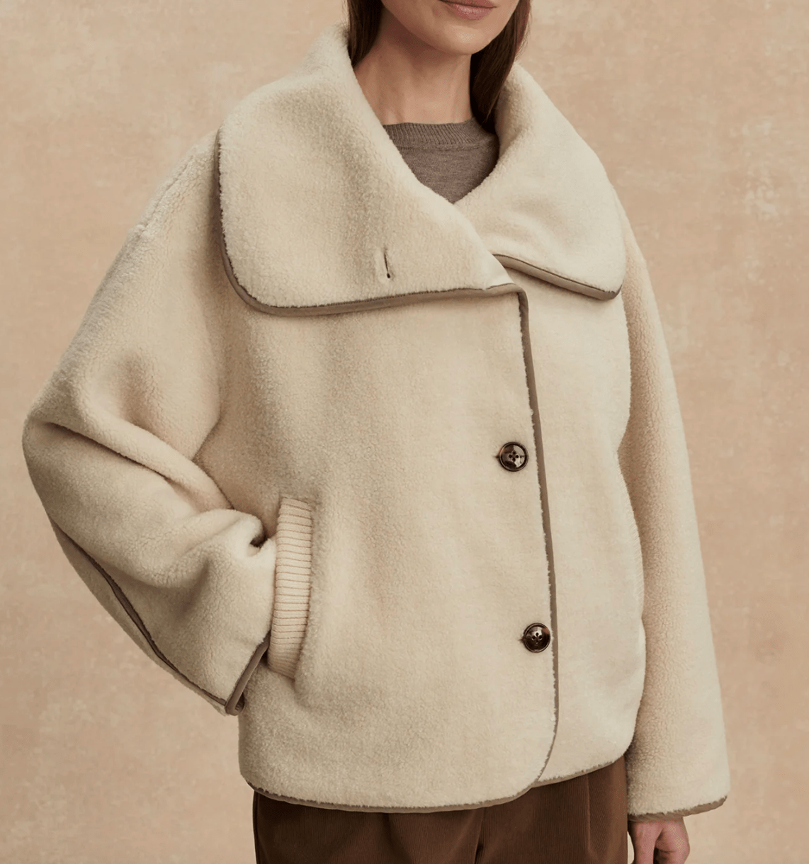 Romane Boxy Sherpa Jacket BY VARLEY