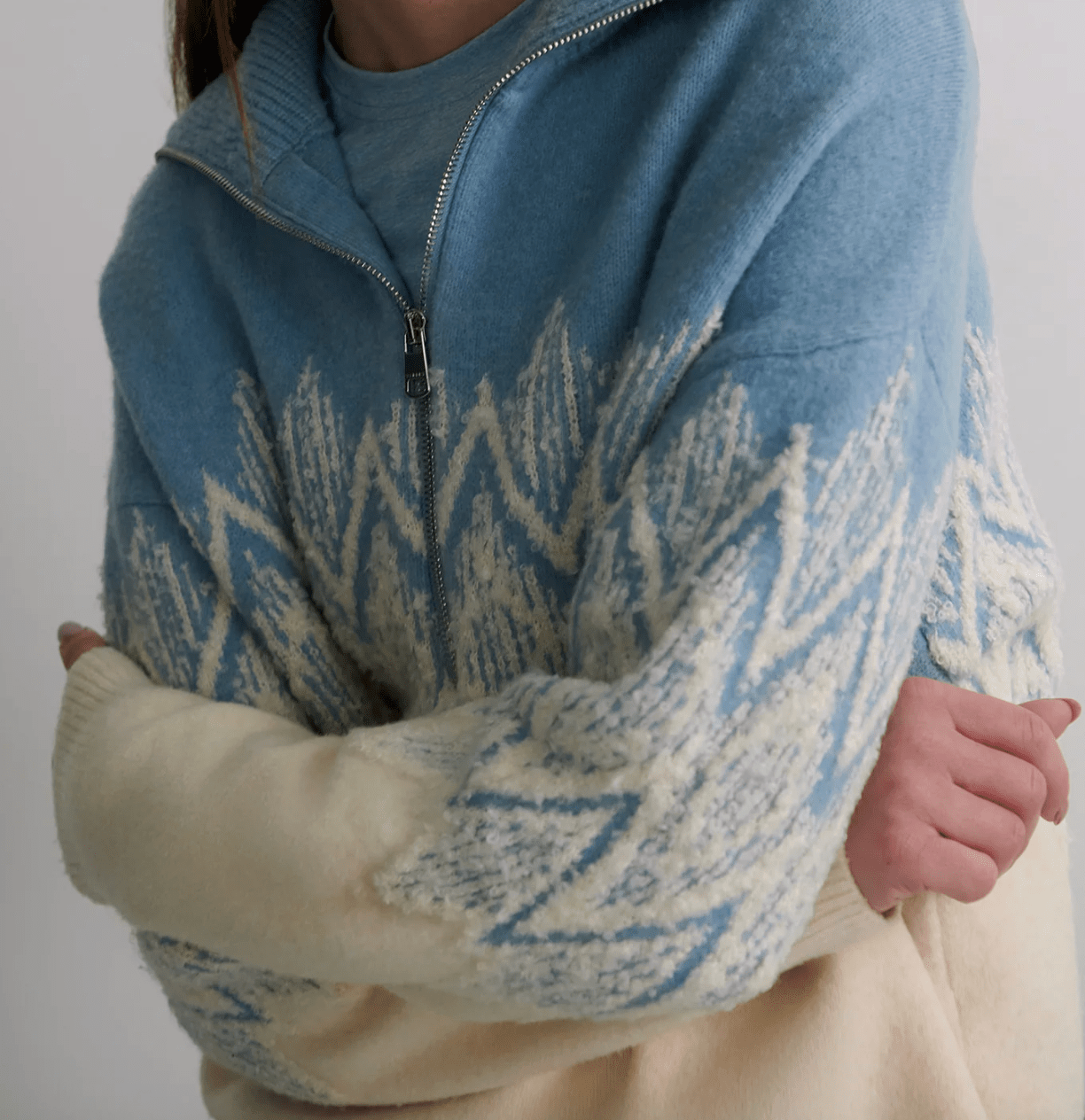 Hedda Fairisle Half-Zip Knit BY VARLEY