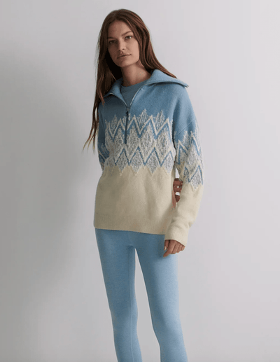 Hedda Fairisle Half-Zip Knit BY VARLEY