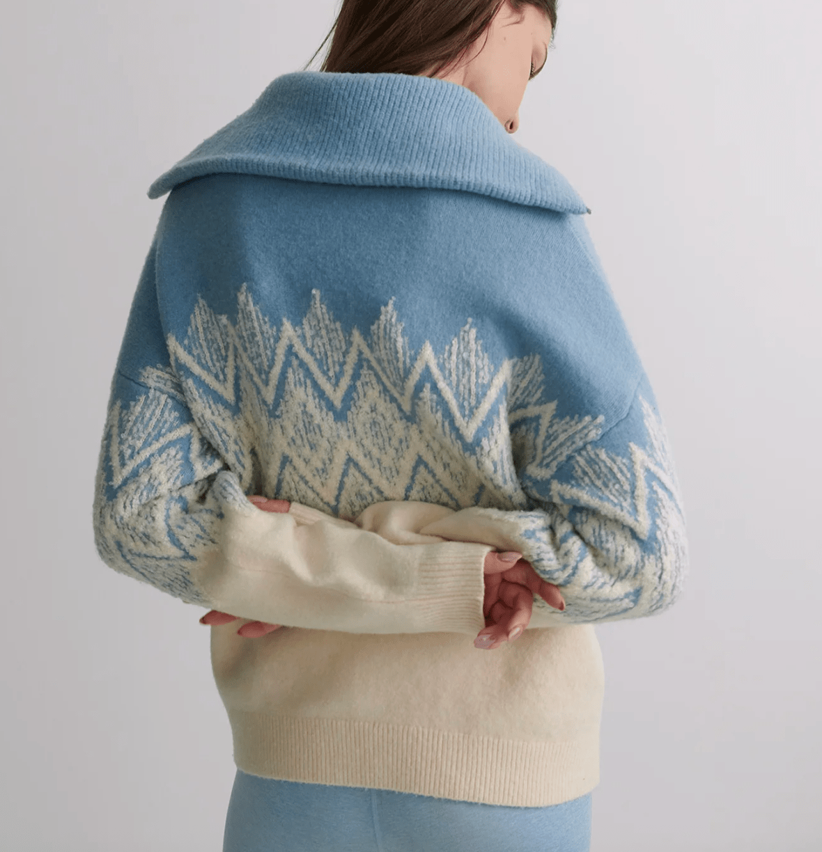 Hedda Fairisle Half-Zip Knit BY VARLEY