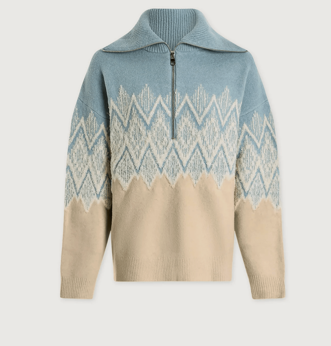 Hedda Fairisle Half-Zip Knit BY VARLEY