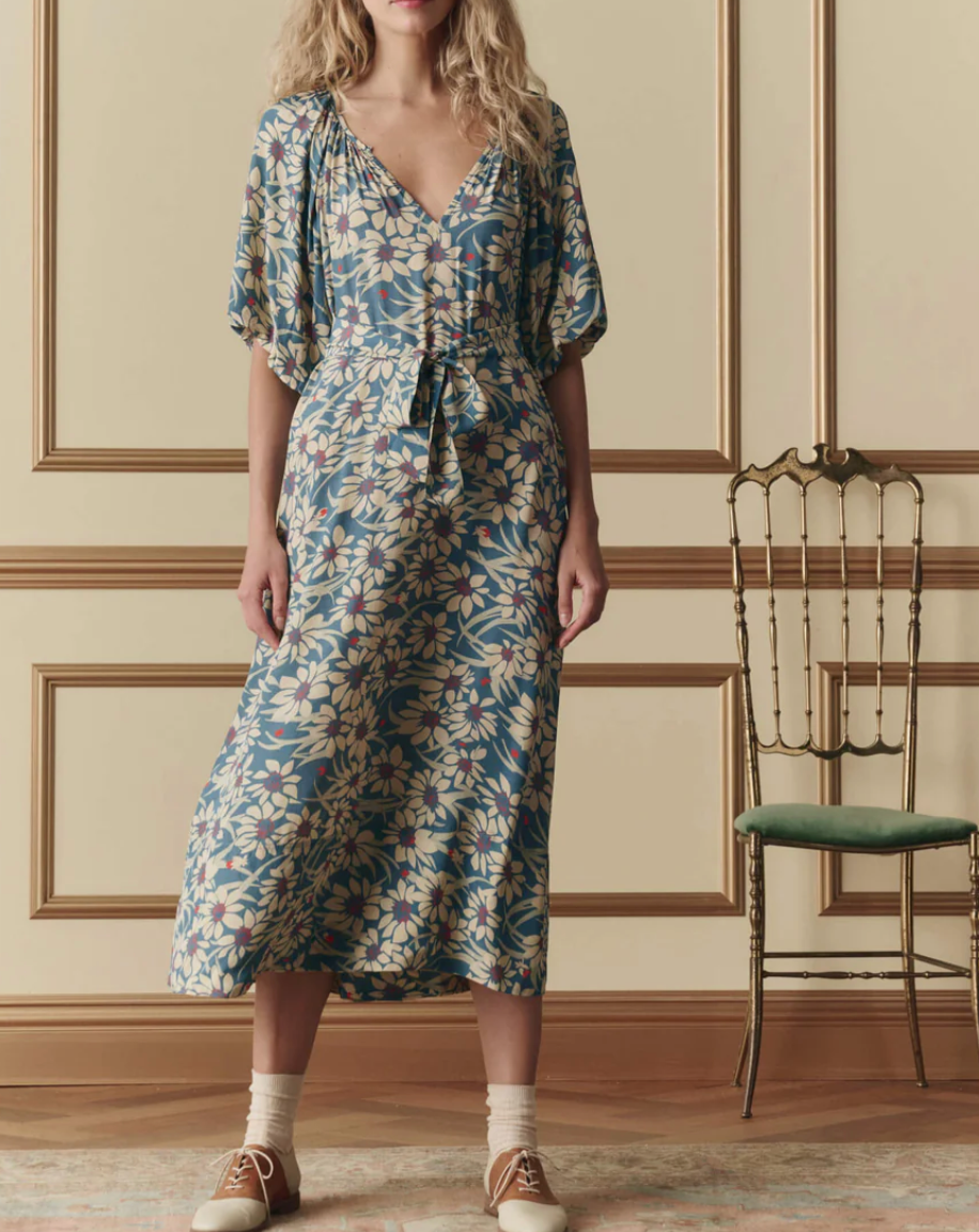 chinese dress ladies Flora Haven Maxi Dress in Multi Blush Floral main image 1