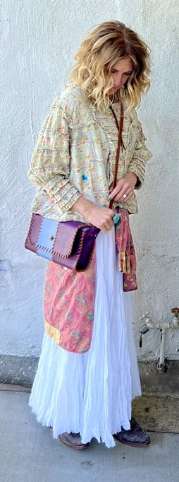 White Sands Cotton Maxi Skirt
