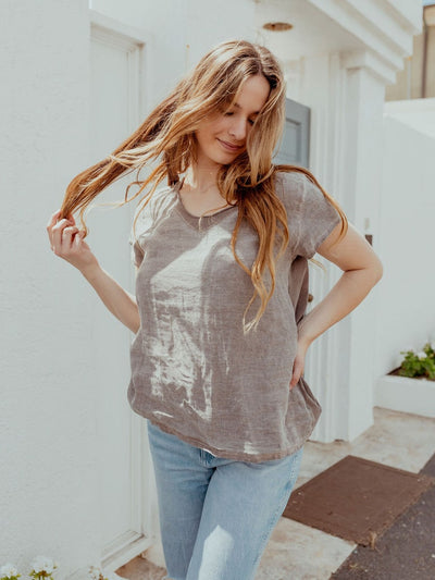 Linen and Cotton Tee