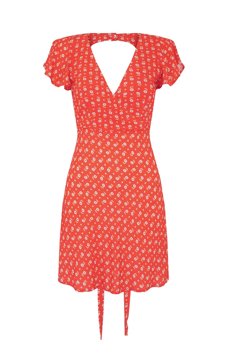 ditsy midi dress spell Spell Yellow Rose Bias Mini Dress in Desert Rose M / Desert Rose