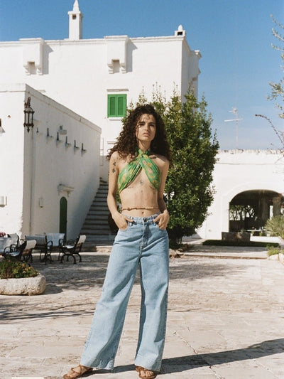 Classic Denim Cropped Jeans by Spell the Gypsy