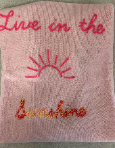 "Live in the Sunshine" Cashmere Sweater by Golden Sun