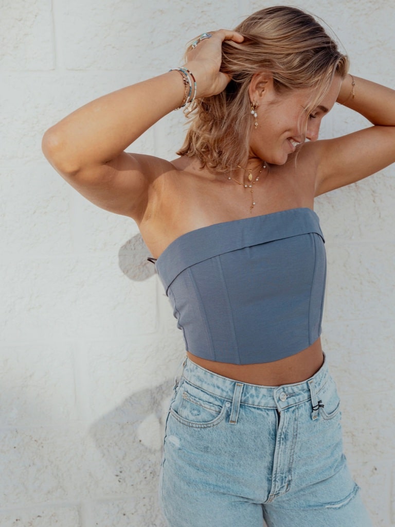 Layered Crop Top by Cotton Candy LA