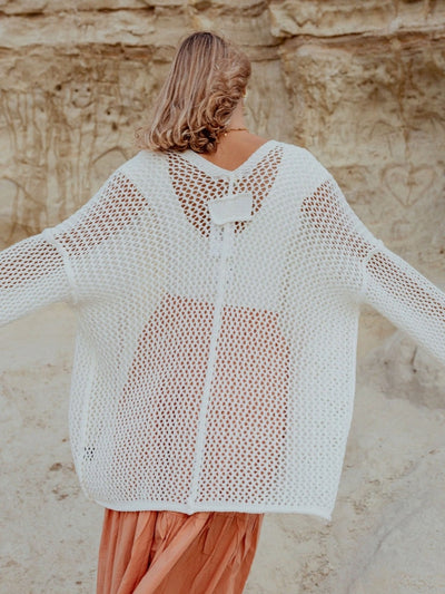 Crochet Open Cardigan