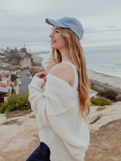 Seaside Serenity Cable Knit Cardigan by 75