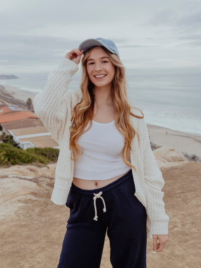 Seaside Serenity Cable Knit Cardigan by 75